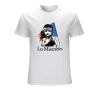 Les Miserables T-Shirt Graphic Tee Printed Top for Men T-Shirt WhiteXL