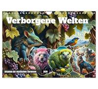 Les mondes cachés : Arcane des animaux mystiques, Version française (Calendrier mural 2026 DIN A4 portrait), Calendrier CALVENDO mensuel