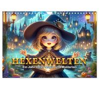 Les mondes des sorcières : Une année de magie et de mystère, Version française (Calendrier mural 2026 DIN A4 portrait), Calendrier CALVENDO mensuel