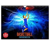 Les mondes imaginaires du basket-ball, Version française (Calendrier mural 2026 DIN A4 portrait), Calendrier CALVENDO mensuel