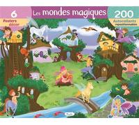 Les mondes magiques - 6 posters decors + 200 autocollants - Collectif - Piccolia - Jeux livres objets