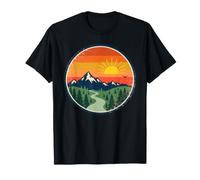 Les Montagnes au Coucher du Soleil dans la forêt sur Le lac Nature Berg T-Shirt