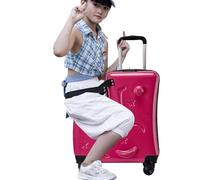 Les montent sur des bagages pour les filles,des bagages pour tout-petits,Valise avec verrouillage par mot de passe à 3 chiffres avec siège pour | Valise trolley 20 pouces avec roues silencieuses, cein