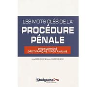 Les mots clés de la procédure pénale Droit comparé droit français / droit anglais - Annie Beziz-Ayache - Studyrama Eds - broché - Etude