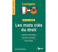 Jean-Paul Duchateau – Les mots clés du droit (français/allemand) – Dictionnaire – Broché