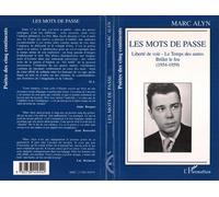 Les mots de passe 1954-1959 - Marc Alyn - L'harmattan - broché - Livre