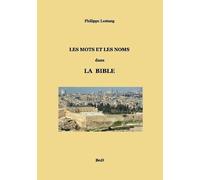 Les Mots Et Les Noms Dans La Bible