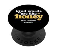 Les Mots gentils sont comme Le Miel des Abeilles chrétiennes (Proverbes 16:24) PopSockets PopGrip Adhésif