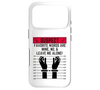 Les Mots préférés Suspects sont miens Non et Laissez-Moi Seul Coque pour iPhone 17 Pro
