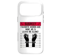 Les Mots préférés Suspects sont miens Non et Laissez-Moi Seul Coque pour iPhone 17 Pro Max
