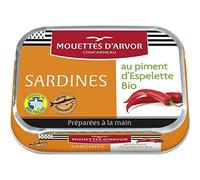 Les Mouettes D Arvor Sardine l?huile d?olive vierge extra et au piment d'Espelette LES MOUETTES D'ARVOR