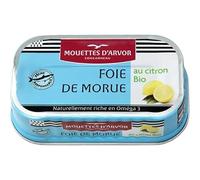 LES MOUETTES D'ARVOR Foie de morue au citron 120 g