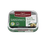 LES MOUETTES D'ARVOR SARDINES À L'HUILE D'OLIVE VIERGE EXTRA BIO 115G - LES MOUETTES D'ARVOR - LOT DE 3 - Offre Special
