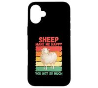 Les Moutons me rendent Heureuse, Pas Tant Que ça Coque pour iPhone 16 Plus