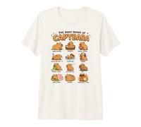 Les Multiples Humeurs du Capybara - Tableau D'humeur Drôle T-Shirt Haut de Gamme