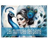 Les murmures des paons (Calendrier de bureau 2026 DIN A5 vertical), CALVENDO calendrier mensuel: Des magnifiques paons et du charisme envoûtant des femmes.