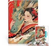 Les murmures du Dragon Puzzle pour Adultes 1000 pièces Soulagement du Stress Chaque pièce est Unique - Jeu Familial Stimulant et Amusant 38x26cm