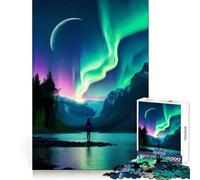 Les Murmures du Nord Puzzle pour Adolescents de 1000 pièces Stimulation Cognitive et mémoire Attente apaisante Cadeau d'anniversaire Découpe précise (38x52cm)