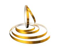 Les murs sont décorés de bandes collantes. Bordure de papier peint autocollante en PVC, 50 m (164 pi), multicolore, largeur 0,5 à 2 cm(Brushed Gold,W: 0.8cm)