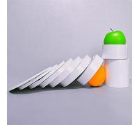 Les murs sont décorés de bandes collantes. Bordure de papier peint autocollante multicolore 0,5-2,5 cm 50 m(Shiny White,W: 2.5cm)