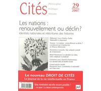 Les Nations : Renouvellement Ou Déclin ? - Identités Nationales Et Réécritures Des Histoires