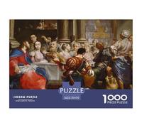 Les Noces de Cana Puzzle en Bois Imperméable DIY Puzzles De 1000 Pièces pour Adultes Cadeaux Amusant De Décoration pour La Maison
