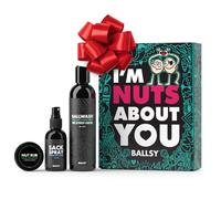 Les noix de boules propos de votre sac Pack Gift Fresh Kit pour la Saint-Valentin comprennent un spray de sac de balle et des champs Nutrub For