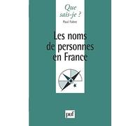 Les noms de personnes en France