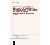 Les Noms D'humains - Théorie, Méthodologie, Classification