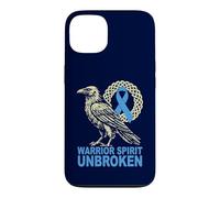 Les Nordiques combattent Le Cancer de la Prostate - Warrior Spirit Unbroken Viking Coque pour iPhone 13