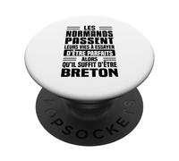 Les Normands Vie à Essayer d’être Parfaits Humour Breton PopSockets PopGrip Adhésif