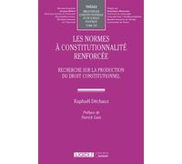 Les normes à constitutionnalité renforcée Recherche sur la production du droit constitutionnel - Raphaël Déchaux - Lgdj - broché - Etude