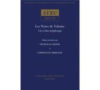 Les Notes de Voltaire Christiane Mervaud, Nicholas Cronk (Auteur)