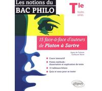 Les notions du Bac philo Tle toutes séries: 15 face-à-face d'auteurs de Platon à Sartre