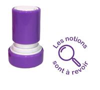 Les notions sont à revoir, Tampon Auto-Encreur Pour Les Enseignants, Encre Pourpre, 22mm, Rechargeable *