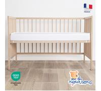 Les noursons - Matelas Enfant / Bébé 80x160 cm - Idéal pour Lit Cabane / Lit Gigogne - Réversible - Oeko Tex - Garantie 2 ans
