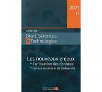 Les nouveaux enjeux de l’utilisation des données en matière de santé et de biodiversité - Florence Bellivier - Presses Universitaires D'aix-Marseille - broché - Revue