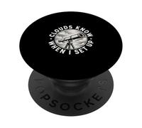 Les Nuages savent Quand Je Mets en Place Un Dicton Amusant sur l'astronomie PopSockets PopGrip Adhésif