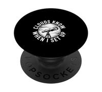 Les Nuages savent Quand Je Mets en Place Un Dicton Amusant sur l'astronomie PopSockets PopGrip Adhésif
