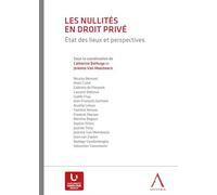 Les nullités en droit privé Etat des lieux et perspectives - van meerbeeck j. Delforge c. - Anthemis - broché - Etude