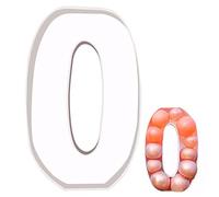 Les numéros en carton sont réutilisables Numéro 0 Frame de ballon Marquee Light Up Numbers pour le décor de fête mariage d'anniversaire.
