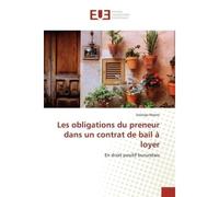 Les obligations du preneur dans un contrat de bail à loyer - Mpore-S - Universitaires Europeennes - broché - Livre