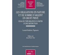 Les obligations en nature et de somme d'argent en droit privé