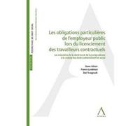 Les obligations particulières de l'employeur public lors du licenciement de trav lambinet f. Gilson s. (Auteur)