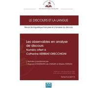 Les observables en analyse de discours Hugues Constantin de Chanay (Auteur), Steeve Ferron (Auteur)