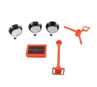 Les Oiseaux réfléchissent dissuasif Son visuel à énergie Solaire effaroucheur d'oiseaux prismes réfléchissants à 360 degrés pour réseau électrique de verger matériau ABS