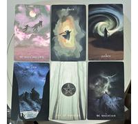 Les Ombres que nous projetons - Jeu de tarot Star Seeker 12*7cm dans une boîte rigide - Ensemble de 79 cartes atmosphérique et mystique pour des lectures intuitives