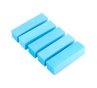 les ongles et les tampons, Lot de 5/10/20 limes à ongles multicolores, éponges for manucure et pédicure, 9,3 x 2,4 cm(10pcs Blue)