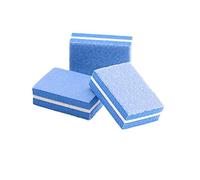 les ongles polissent le bloc de tampon, lime pour ongles abrasif, bloc tampon multicolore 3,5 x 2,5 x 1,1 cm (bleu)