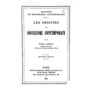 Les origines du socialisme contemporain